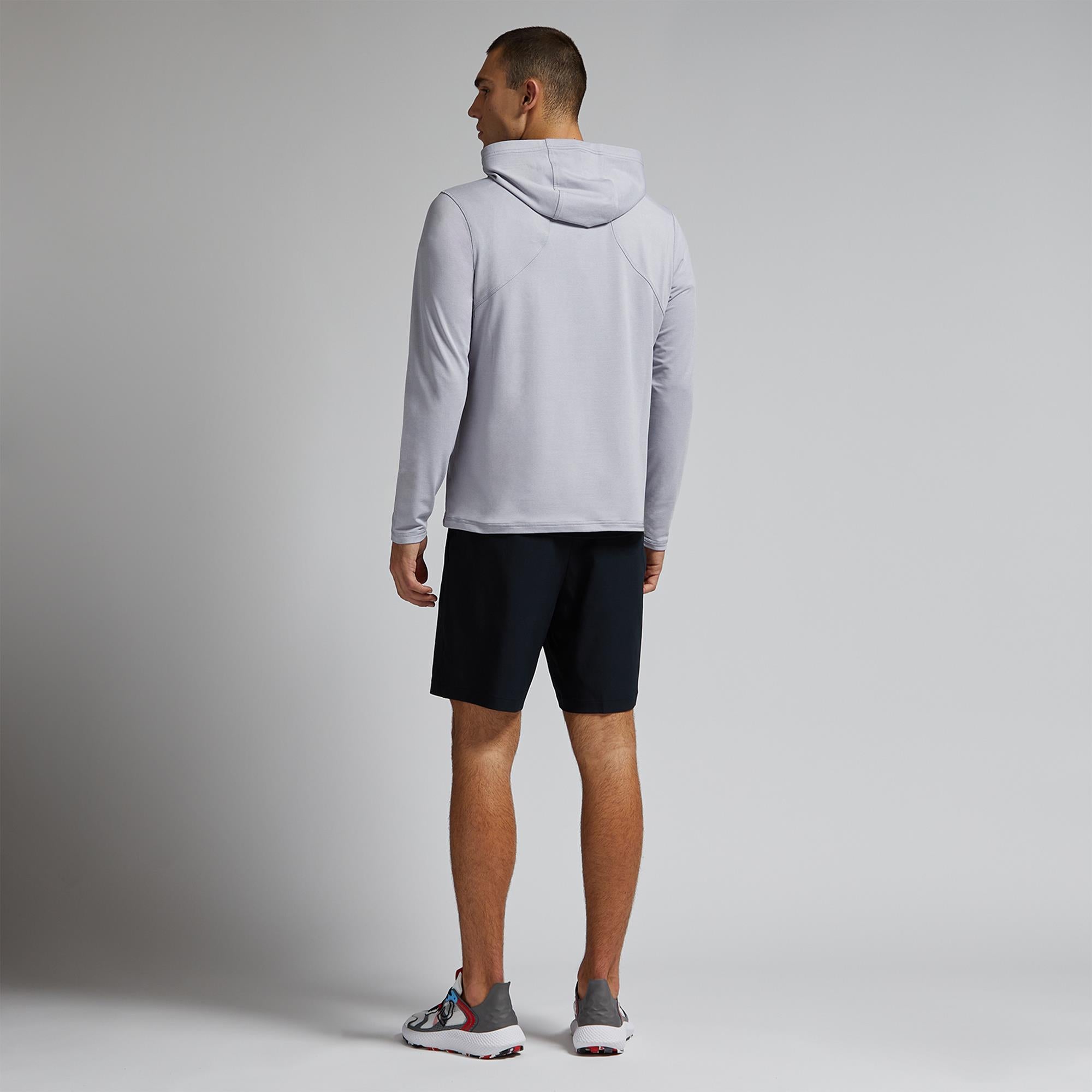 G/FORE Lightweight French Terry Mens Golf Hoodie Light Heather Grey